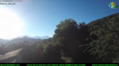 immagine della webcam nei dintorni di Rocca di Cambio: webcam Pescorocchiano