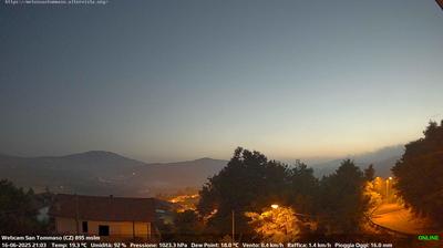 immagine della webcam nei dintorni di Monte Curcio: webcam Soveria Mannelli