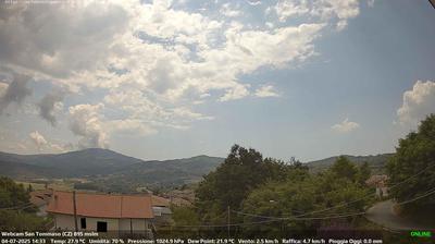 immagine della webcam nei dintorni di Camigliatello Silano: webcam Soveria Mannelli