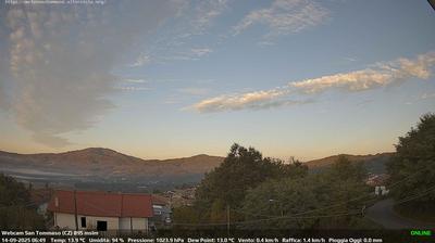 immagine della webcam nei dintorni di Camigliatello Silano: webcam Soveria Mannelli