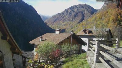 immagine della webcam nei dintorni di Alpe di Mera: webcam Rassa