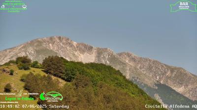 immagine della webcam nei dintorni di Rocca Pia: webcam Civitella Alfedena