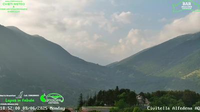 immagine della webcam nei dintorni di Pettorano sul Gizio: webcam Civitella Alfedena