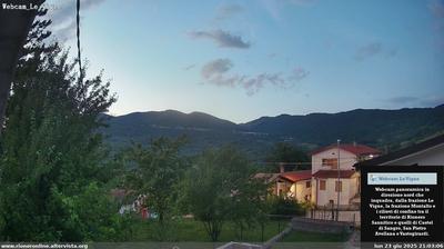 immagine della webcam nei dintorni di Roio del Sangro: webcam Rionero Sannitico