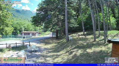 immagine della webcam nei dintorni di Sant'Eufemia a Maiella: webcam Pettorano sul Gizio
