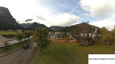 immagine della webcam nei dintorni di Monte Zoncolan: webcam Santo Stefano di Cadore