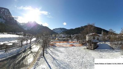 immagine della webcam nei dintorni di Padola: webcam Santo Stefano di Cadore