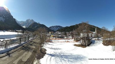 immagine della webcam nei dintorni di Forni Avoltri: webcam Santo Stefano di Cadore