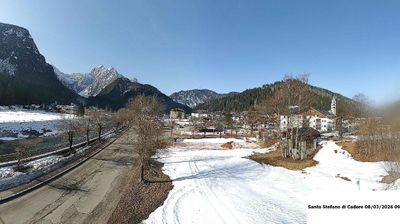 immagine della webcam nei dintorni di Monte Elmo: webcam Santo Stefano di Cadore