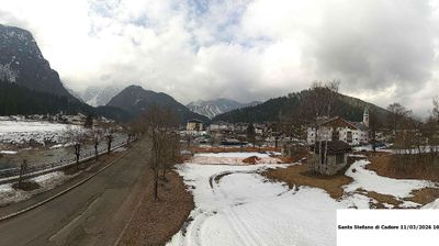 immagine della webcam nei dintorni di Lorenzago di Cadore: webcam Santo Stefano di Cadore