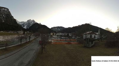 immagine della webcam nei dintorni di Monte Zoncolan: webcam Santo Stefano di Cadore