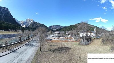 immagine della webcam nei dintorni di Monte Elmo: webcam Santo Stefano di Cadore