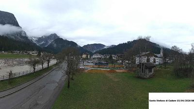 immagine della webcam nei dintorni di Auronzo di Cadore: webcam Santo Stefano di Cadore
