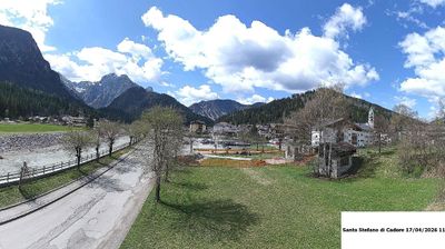 immagine della webcam nei dintorni di Cima Sappada: webcam Santo Stefano di Cadore