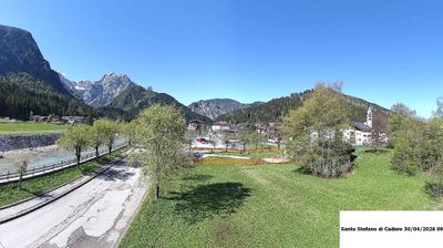 immagine della webcam nei dintorni di Campolongo di Cadore: webcam Santo Stefano di Cadore