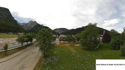 immagine della webcam nei dintorni di Auronzo di Cadore: webcam Santo Stefano di Cadore