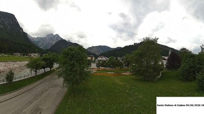 immagine della webcam nei dintorni di Lorenzago di Cadore: webcam Santo Stefano di Cadore