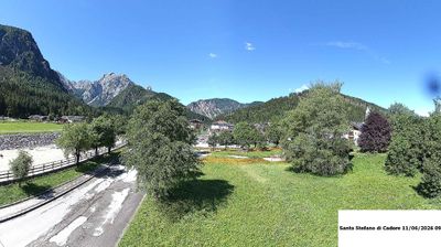 immagine della webcam nei dintorni di Lorenzago di Cadore: webcam Santo Stefano di Cadore