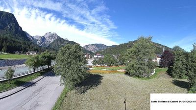 immagine della webcam nei dintorni di Lorenzago di Cadore: webcam Santo Stefano di Cadore