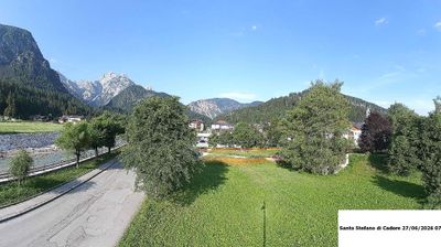 immagine della webcam nei dintorni di Lorenzago di Cadore: webcam Santo Stefano di Cadore