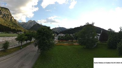 immagine della webcam nei dintorni di Cima Sappada: webcam Santo Stefano di Cadore
