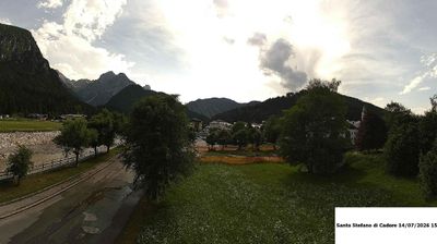 immagine della webcam nei dintorni di Auronzo di Cadore: webcam Santo Stefano di Cadore