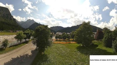 immagine della webcam nei dintorni di Cima Sappada: webcam Santo Stefano di Cadore