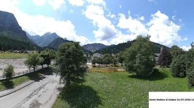 immagine della webcam nei dintorni di Sappada: webcam Santo Stefano di Cadore