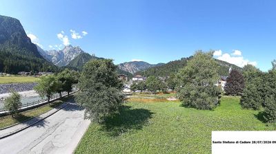 immagine della webcam nei dintorni di Lorenzago di Cadore: webcam Santo Stefano di Cadore