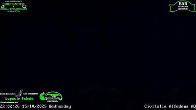 immagine della webcam nei dintorni di Roccaraso: webcam Civitella Alfedena