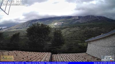 immagine della webcam nei dintorni di Caramanico Terme: webcam Sant'Eufemia a Maiella