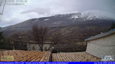 immagine della webcam nei dintorni di Caramanico Terme: webcam Sant'Eufemia a Maiella