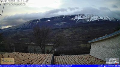 immagine della webcam nei dintorni di Chieti Scalo: webcam Sant'Eufemia a Maiella
