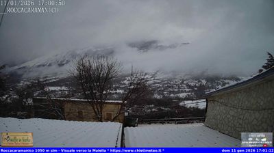 immagine della webcam nei dintorni di Sant'Eufemia a Maiella: webcam Roccacaramanico