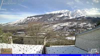 immagine della webcam nei dintorni di Carpineto della Nora: webcam Sant'Eufemia a Maiella