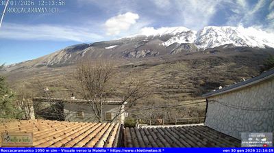 immagine della webcam nei dintorni di Roccacaramanico: webcam Sant'Eufemia a Maiella