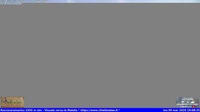 immagine della webcam nei dintorni di Civitella Messer Raimondo: webcam Sant'Eufemia a Maiella