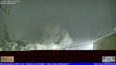 immagine della webcam nei dintorni di Pettorano sul Gizio: webcam Roccacaramanico