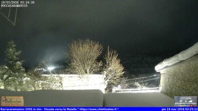 immagine della webcam nei dintorni di Ortona dei Marsi: webcam Roccacaramanico