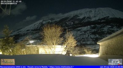 immagine della webcam nei dintorni di Salle: webcam Roccacaramanico