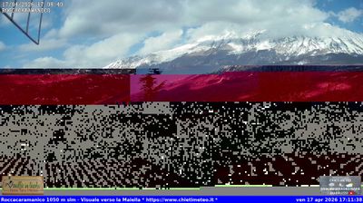 immagine della webcam nei dintorni di Sulmona: webcam Roccacaramanico