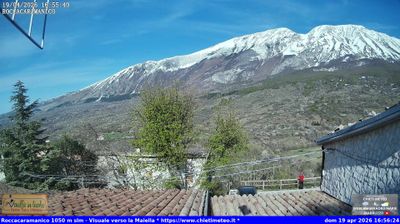 immagine della webcam nei dintorni di Sulmona: webcam Roccacaramanico
