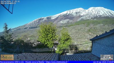 immagine della webcam nei dintorni di Civitella Messer Raimondo: webcam Roccacaramanico