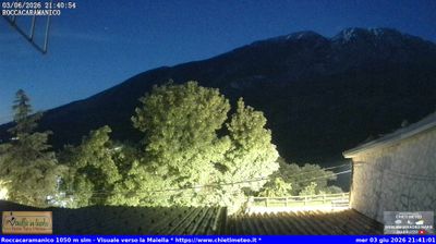 immagine della webcam nei dintorni di Sulmona: webcam Roccacaramanico