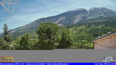 immagine della webcam nei dintorni di Pretoro: webcam Sant'Eufemia a Maiella