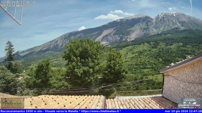 immagine della webcam nei dintorni di Pretoro: webcam Sant'Eufemia a Maiella