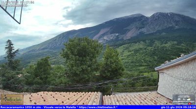 immagine della webcam nei dintorni di Civitella Messer Raimondo: webcam Sant'Eufemia a Maiella