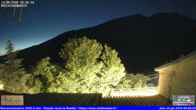 immagine della webcam nei dintorni di Caramanico Terme: webcam Sant'Eufemia a Maiella