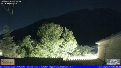 immagine della webcam nei dintorni di Caramanico Terme: webcam Sant'Eufemia a Maiella