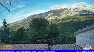 immagine della webcam nei dintorni di Caramanico Terme: webcam Sant'Eufemia a Maiella